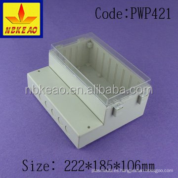 Caja eléctrica exterior caja de conexiones de montaje en superficie caja de plástico personalizada caja de abs caja de plástico electrónica impermeable